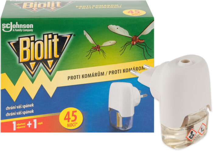 Biolit® elektrický odparovač proti komárom s tekutou náplňou na 45 nocí 27ml