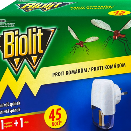Biolit® elektrický odparovač proti komárom s tekutou náplňou na 45 nocí 27ml