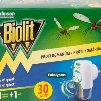 Biolit® elektrický odparovač proti komárom s tekutou náplňou Eukalyptus na 30 nocí 21ml