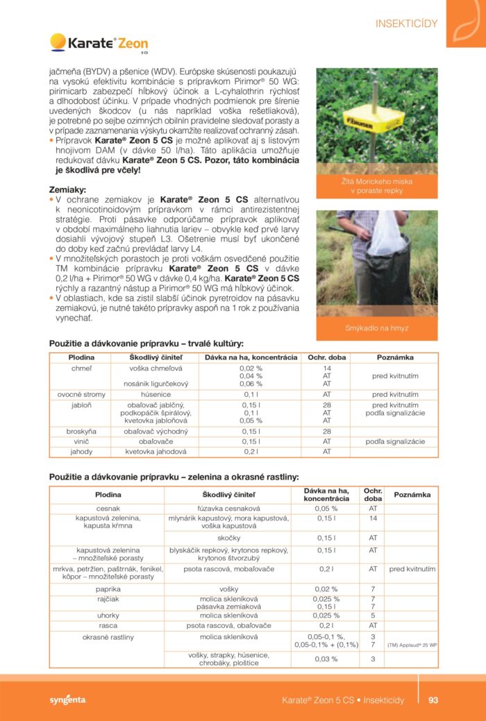 Floraservis Karate® Zeon 5 CS Syngenta