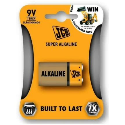 Alkalická batéria 9V JCB SUPER 6LR61