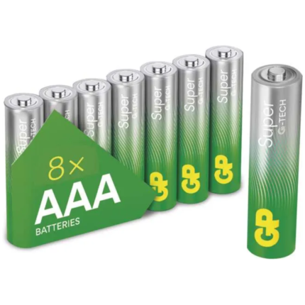 Alkalická batéria GP Super LR03 (AAA) 8ks – spoľahlivá energia pre malé zariadenia