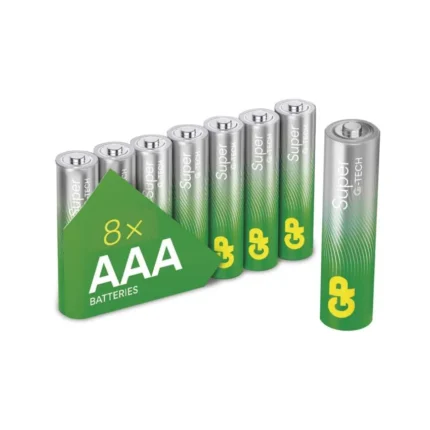 Alkalická batéria GP Super LR03 (AAA) 8ks – spoľahlivá energia pre malé zariadenia