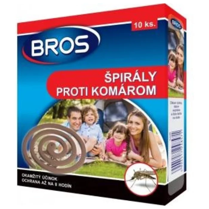 BROS Špirála proti komárom 10ks Finebio eliminátor zápachu 500 ml