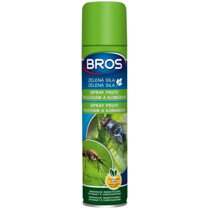 BROS - ZELENÁ SILA spray proti muchám a komárom 300 ml Finebio eliminátor zápachu 500 ml