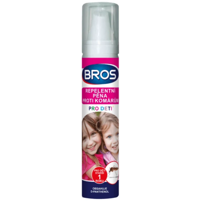 BROS repelentná pena proti komárom pre deti 90ml Finebio eliminátor zápachu 500 ml