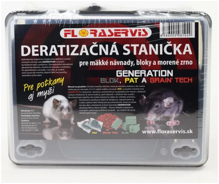 Deratizačná stanička pre potkany Floraservis Finebio eliminátor zápachu 500 ml