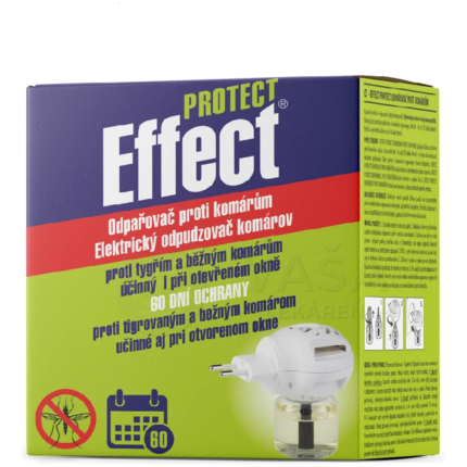 EFFECT elektrický odpudzovač komárov s 45ml náplňou