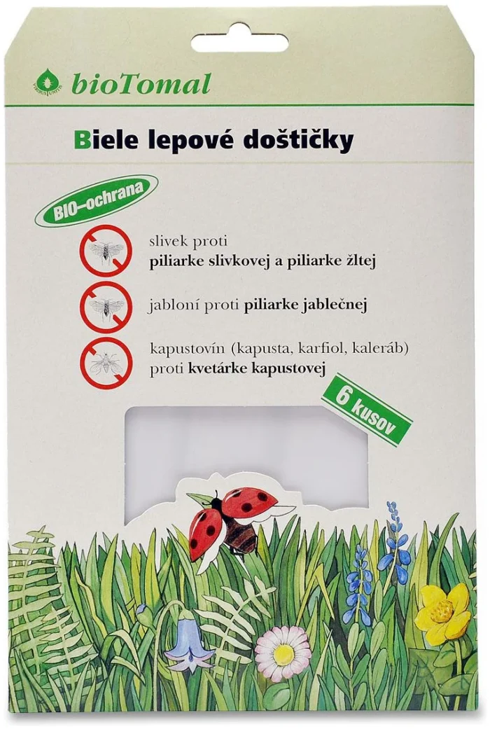 Lepové doštičky biele 6ks bioTomal Finebio eliminátor zápachu 500 ml