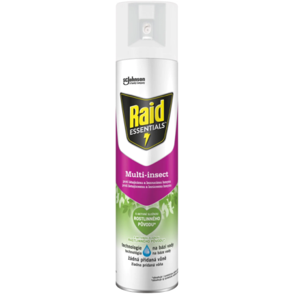 Raid® Essentials Multi-insect sprej proti lietajúcemu a lezúcemu hmyzu 400ml